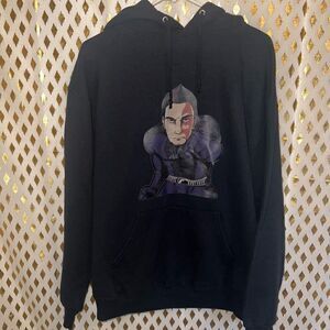 Jerzees super sweats Custom superhero hoodie size L